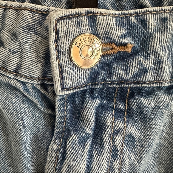 H&M Divided Cargo Jeans Mid Rise Straight Leg Utility Denim Size 6 - Picture 5 of 12